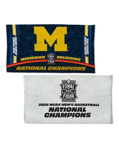 Wincraft Michigan Wolverines 2026 Ncaa Men's Basketball National Champions 22" X 42" Double-sided Locker Room In Multi