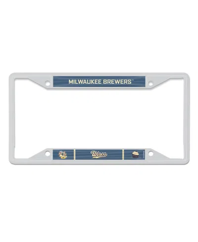Wincraft Milwaukee Brewers 2026 City Connect Laser Cut Metal License Plate Frame In Transparent