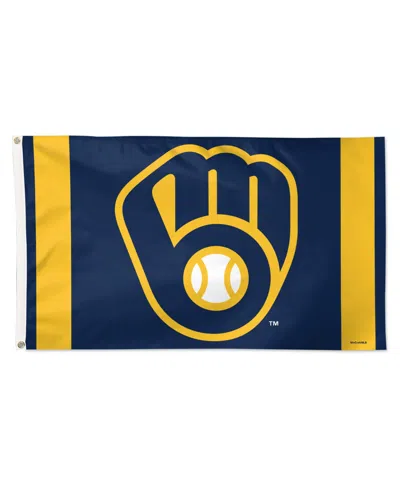 Wincraft Milwaukee Brewers 3' X 5' Vertical Stripe Deluxe Single-sided Flag In No Color