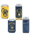 Wincraft Milwaukee Brewers Slim 12oz. Can Cooler Set Of 4