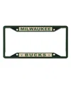 Wincraft Milwaukee Bucks Chrome Color License Plate Frame In Green