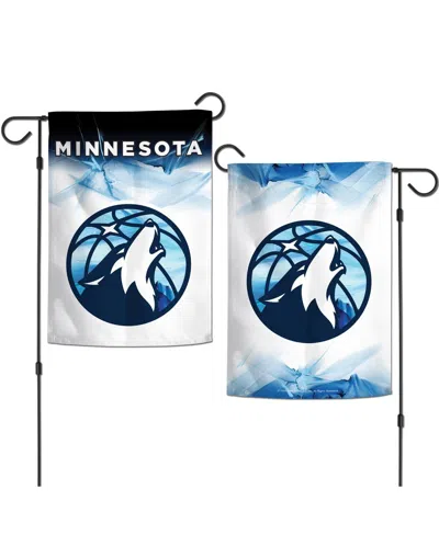 Wincraft Minnesota Timberwolves 2024/25 City Edition 12" X 18" Two-sided Garden Flag In Transparent