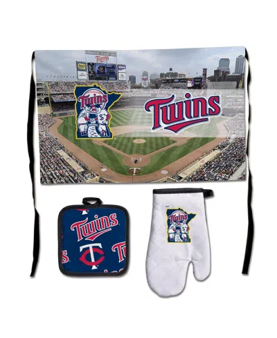 Wincraft Minnesota Twins Deluxe Bbq Set In Transparent