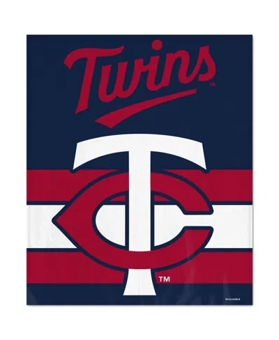 Wincraft Minnesota Twins Ultra Plush 50" X 60" Throw Blanket In Navy