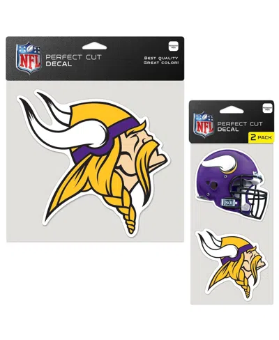 Wincraft Minnesota Vikings Perfect Cut Decal Two-pack Set In Transparent