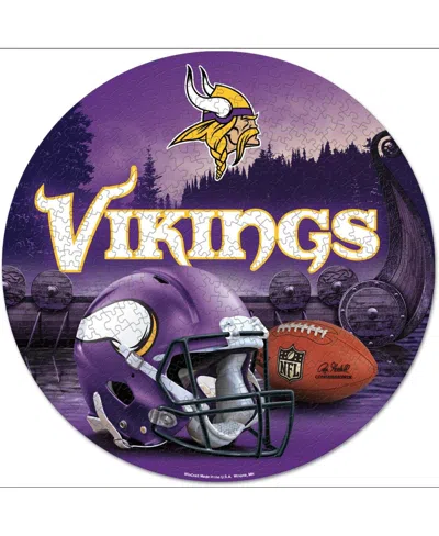 Wincraft Minnesota Vikings Round 500-piece Puzzle In No Color