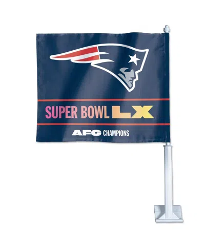 Wincraft New England Patriots 2025 Afc Champions Double-sided Car Flag In Transparent