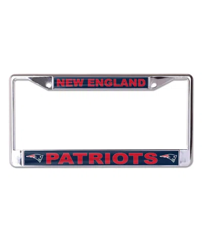 Wincraft New England Patriots Team Logo S/l Metal License Plate Frame In Metallic
