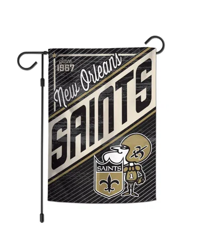 Wincraft New Orleans Saints 2-sided 12'' X 18'' Team Garden Flag In Transparent