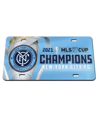 Wincraft New York City Fc 2021 Mls Cup Champions Laser Cut Acrylic License Plate In No Color