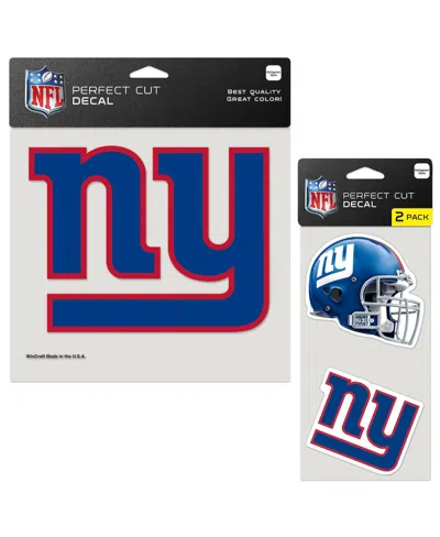 Wincraft New York Giants Three-pack Perfect Cut Decals In White