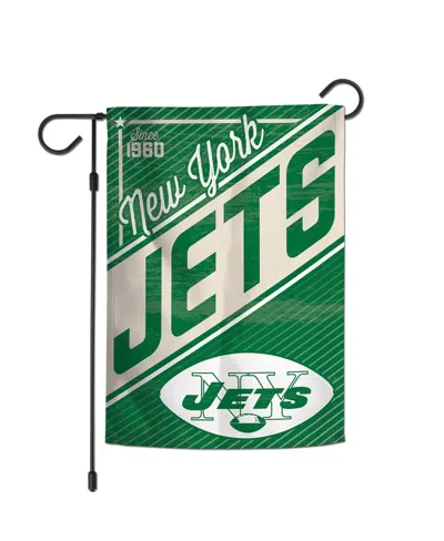 Wincraft New York Jets 2-sided 12'' X 18'' Team Garden Flag In Transparent