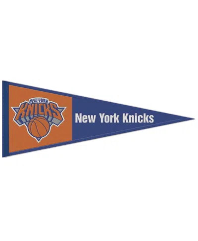 Wincraft New York Knicks 13" X 32" Wool Primary Logo Pennant In Blue