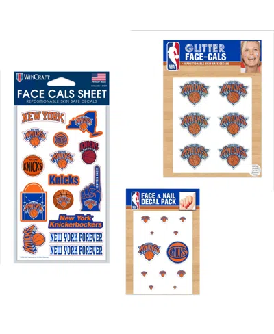 Wincraft New York Knicks 4" X 7" Waterless Tattoos Set In No Color
