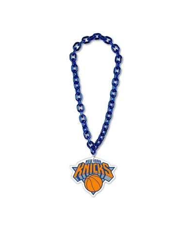 Wincraft New York Knicks Big Chain Logo Necklace In Transparent