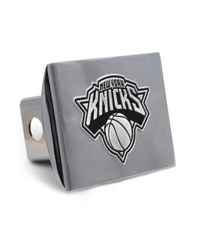Wincraft New York Knicks Premium Metal Chrome Hitch Cover In Gray