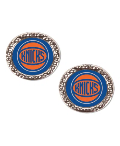 Wincraft New York Knicks Round Team Post Earring In No Color