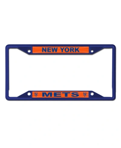 Wincraft New York Mets Chrome Color License Plate Frame In Blue