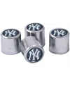 Wincraft New York Yankees 4-pack Valve Stem Covers In Silver