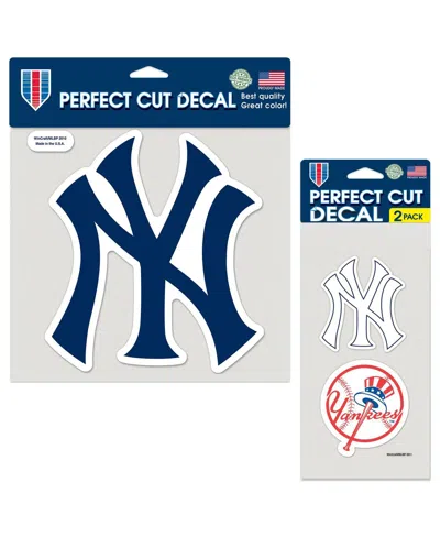 Wincraft New York Yankees Perfect Cut Decal, Set Of 2 In Neutral
