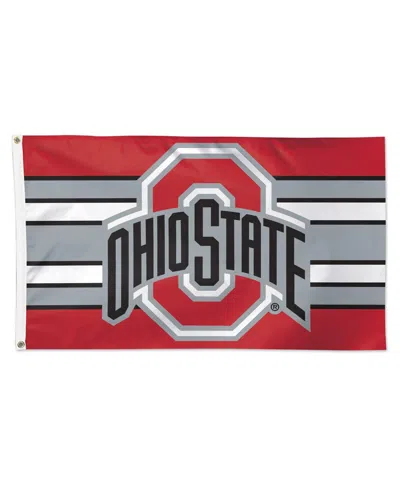 Wincraft Ohio State Buckeyes 3' X 5' Horizontal Stripe Deluxe Single-sided Flag In No Color