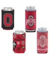 Wincraft Ohio State Buckeyes 4-pack 12oz. Can Slim Can Cooler Set In No Color