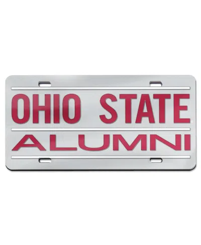Wincraft Ohio State Buckeyes Alumni Laser Cut Acrylic License Plate In Transparent
