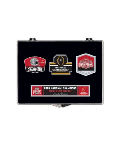 Wincraft Ohio State Buckeyes College Football Playoff 2024 National Champions Three-piece Collector Pin Set In No Color