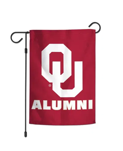 Wincraft Oklahoma Sooners 12" X 18" Double-sided Alumni Garden Flag In Transparent