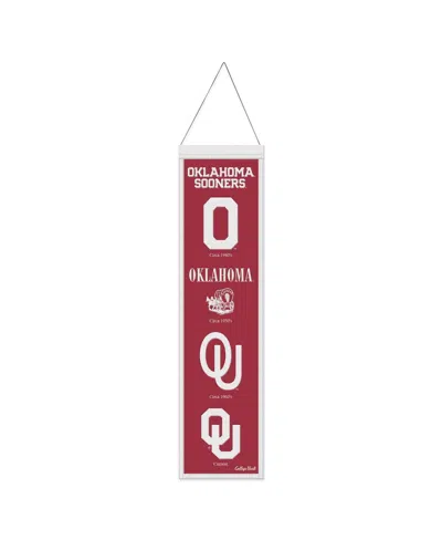 Wincraft Oklahoma Sooners 8" X 32" Evolution Banner In Red
