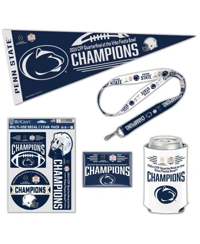 Wincraft Penn State Nittany Lions College Football Playoff 2024 Fiesta Bowl Champions Five-piece Fan Pack In Transparent