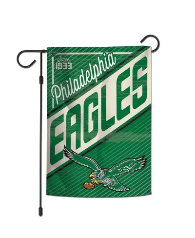 Wincraft Philadelphia Eagles 12" X 18" Throwback Logo Double-sided Garden Flag In Green