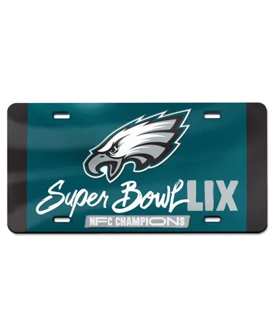 Wincraft Philadelphia Eagles 2024 Nfc Champions Laser Cut Acrylic License Plate In No Color
