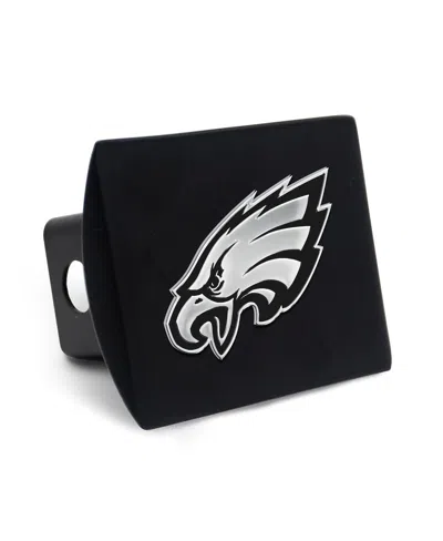 Wincraft Philadelphia Eagles Premium Metal Chrome Logo Hitch Cover In Black