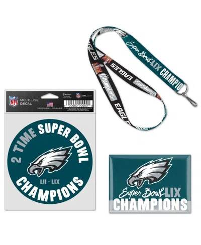Wincraft Philadelphia Eagles Super Bowl Lix Champions 3-piece Fan Pack ...