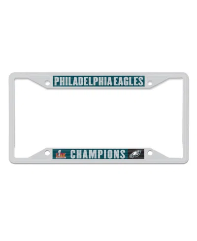 Wincraft Philadelphia Eagles Super Bowl Lix Champions Laser-cut Color Metal License Plate Frame In No Color