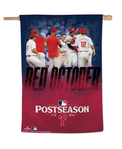 Wincraft Philadelphia Phillies 2024 Mlb Postseason Red October 28" X 40" One-sided Vertical Banner In No Color