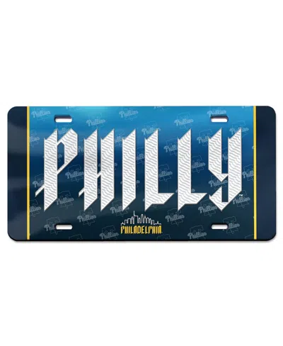 Wincraft Philadelphia Phillies City Connect Laser-cut Metallic License Plate In No Color