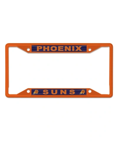 Wincraft Phoenix Suns Chrome Color License Plate Frame In Orange