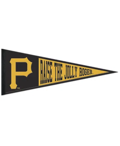 Wincraft Pittsburgh Pirates 13" X 32" Slogan Pennant In Black