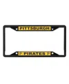 Wincraft Pittsburgh Pirates Chrome Color License Plate Frame In Black