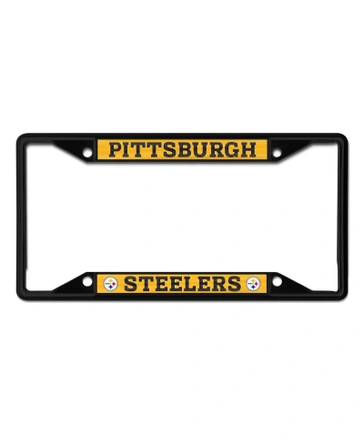 Wincraft Pittsburgh Steelers Chrome Color License Plate Frame In Black