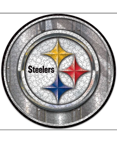 Wincraft Kids' Pittsburgh Steelers Round 500-piece Puzzle In Multi