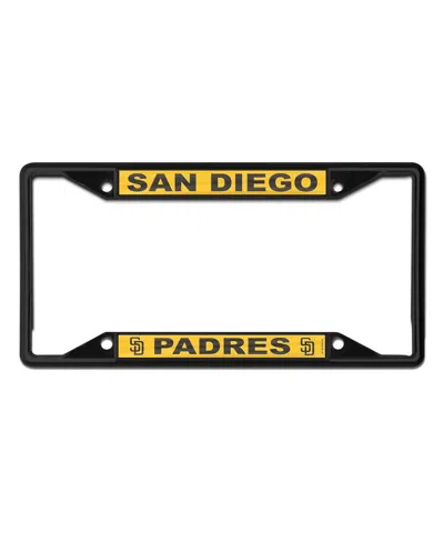 Wincraft San Diego Padres Chrome Color License Plate Frame In Black