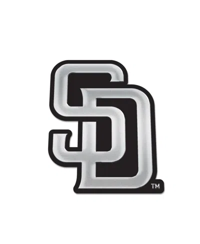 Wincraft San Diego Padres Team Chrome Car Emblem In Black