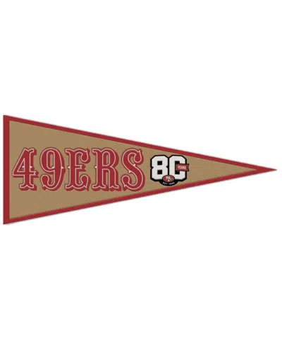 Wincraft San Francisco 49ers 80th Anniversary 13" X 32" Wool Pennant In No Color