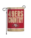 Wincraft San Francisco 49ers Double-sided 12'' X 18'' Team Slogan Garden Flag In Transparent