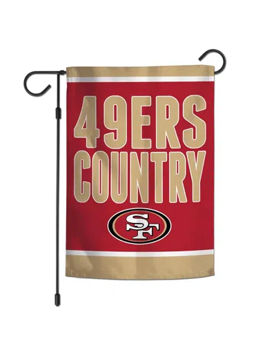 Wincraft San Francisco 49ers Double-sided 12'' X 18'' Team Slogan Garden Flag In Transparent