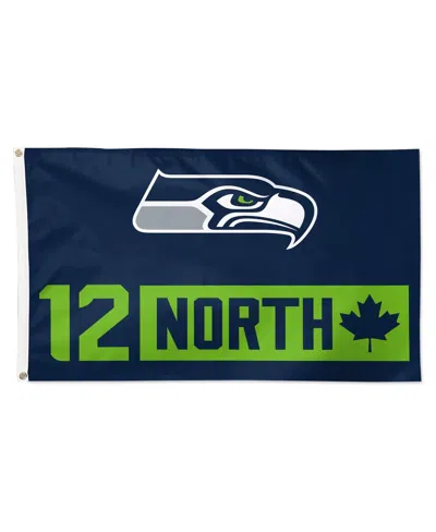 Wincraft Seattle Seahawks 12 North 3" X 5" Single-sided Deluxe Flag In Blue