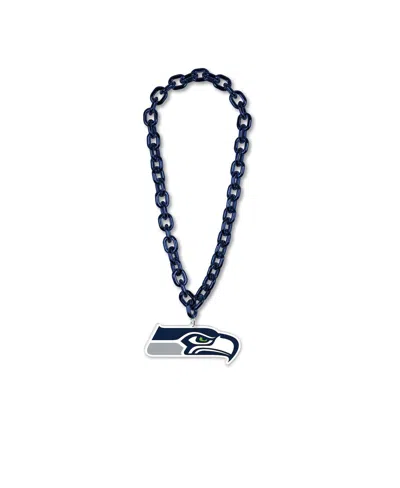 Wincraft Seattle Seahawks Big Chain Logo Plastic Necklace In Metallic